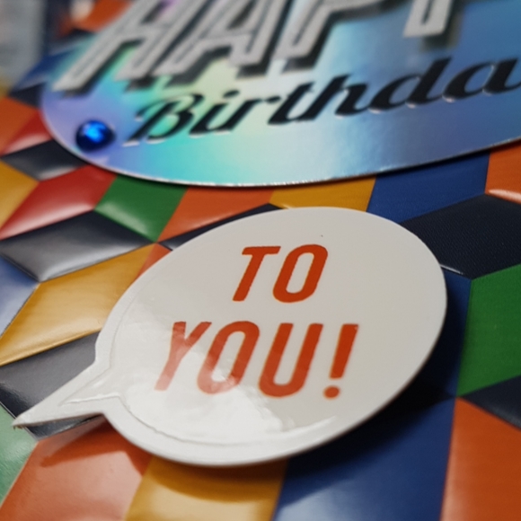 2 pcs C R Gibson Luxury Card Happy Birthday to You (1 Card with Envelope) - Picture 3 of 11